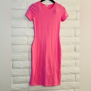 Heart Hips Pink Midi Dress